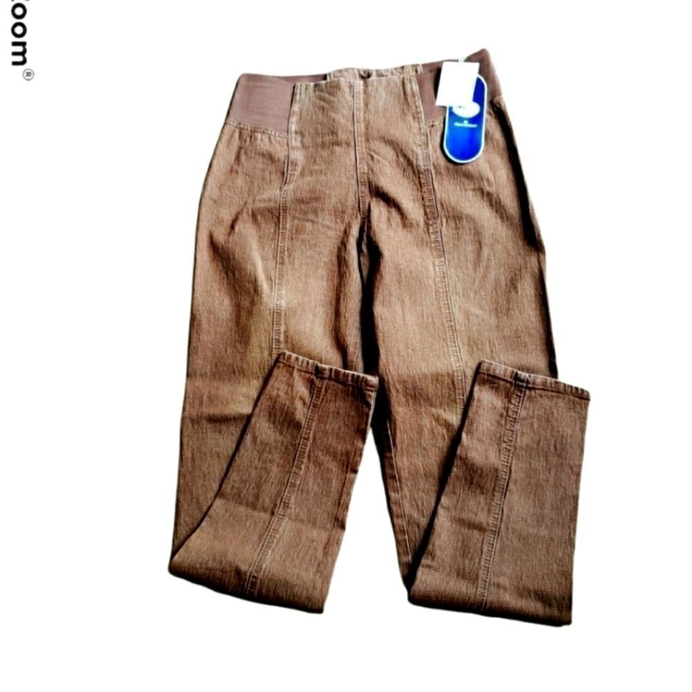 Diane Gilman pants, L Tall, brown